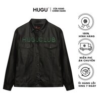 Áo khoác da jacket leather HUGU - Club Jacket - chống thấm nước kiểu dáng basic