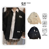 Áo Khoác Da Lộn 2 Lớp Họa Tiết Caro Form Rộng Chất Dày Dặn Thời Trang Unisex - QK STORE