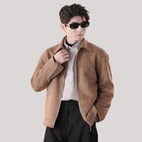 Áo Khoác Da Lộn Nam Qthouse Jacket 2 Lớp Cao Cấp Menswear
