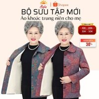Áo khoác dạ lót lông cho người già, cho mẹ ms601