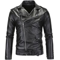 Áo khoác da nam biker jacket thời trang quảng châu cao cấp