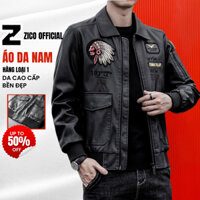 Áo Khoác Da Nam Cao Cấp Họa Tiết Thêu Cực Chất Siêu Bền Chuẩn Đẹp M2