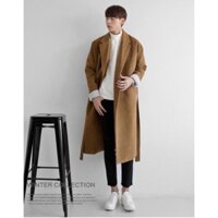 Áo khoác dạ nam Hàn Quốc FD204 dáng dài form rộng