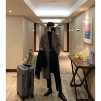 Áo khoác dạ nam Hàn Quốc FD208 , áo măng tô nam form oversize dài qua gối