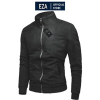 Áo Khoác Da Nam Lộn Lót Lông Siêu Ấm Cao Cấp Thời Trang Dokafashion EZDL01 - ĐEN - XL