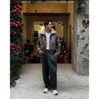 Áo khoác da nam màu nâu Tegan Jacket