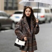 Áo khoác dạ nữ dáng ngắn chần bông phong cách hàn quốc sang chảnh - Áo khoác nữ mùa đông dáng ngắn chần bông cao cấp