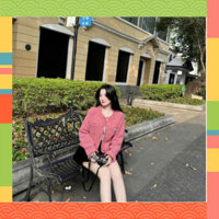 Áo khoác dạ nữ dáng ngắn phối túi hộp, cúc đồng, màu hồng siêu xinh, xa hoa cho những nàng diện phố G8