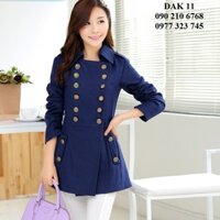 Aó khoác dạ nữ phong cách Hàn Quốc