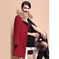 ÁO KHOÁC DẠ PHỐI CỔ LÔNG CAO CẤP - Hàng Nhập _có thể tháo rời rông cổ áo _ size M