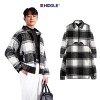 Áo khoác dạ sọc caro nam Hàn Quốc HIDDLE 2 lớp, có túi trong | H11-AK7