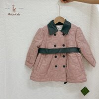 Áo khoác da trần bông dáng babydoll cao cấp SK09