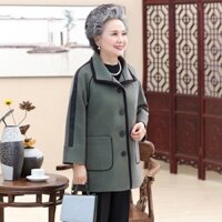Áo khoác dạ trung niên nữ