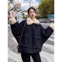 Áo khoác dạ túi hộp Cô lông vũ big size 100kg