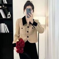 áo khoác dạ tweed nữ dáng ngắn bigsize croptop dáng dài lông hàn quốc dài big size dáng ngắn có đai Áo khoác ngắn thời trang Pháp Áo dễ phối khí chất cao cấp rộng rãi phong cách Hàn Quốc mẫu mới thu đông cho nữ