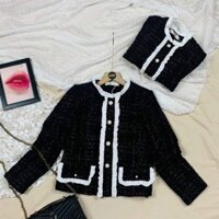 Áo khoác dạ TWEED Viền Bèo