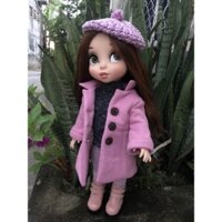 Áo khoác dáng dài búp bê ani 40cm