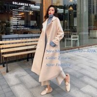 Áo khoác dáng dài lông cừu siêu xinh cho ngày gió lạnh