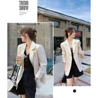 Áo khoác dạng vest TRIPBLE T DRESS tay dài xẻ lưng phối nút - size M/L/XL