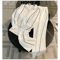 Áo khoác dây kéo HOMEIN, Bộ hai mảnh tay đầy đủ thông thường, Bộ quần ấm cúng đa năng