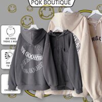 Áo Khoác Dây Kéo HOOD MAD  nam nữ mặc  - Xám - Xl