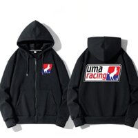 Áo khoác dây kéo unisex racing biker v.2 nam nữ vải da cá cao cấp co giãn 4 chiều, thoáng mát