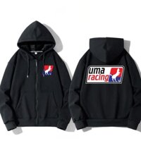 Áo khoác dây kéo unisex racing biker v.2 nam nữ vải da cá cao cấp co giãn 4 chiều, thoáng mát gia sốc