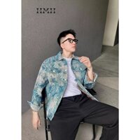 Áo Khoác Denim Jacket Hoa Cúc Cao Cấp Thiết Kế Thu Đông Phong Cách Niche Dành Cho Nam Nữ by HMH