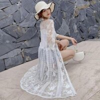 Áo Khoác  Đi Biển, ÁO Choàng Ren, Áo Đi Biển ་