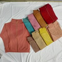 Áo Khoác Đính Đá_ Côttôn_Mềm Mát.