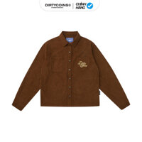 Ao Khoac DirtyCoins Love Corduroy Shirt Jacket - Brown - Brown - M