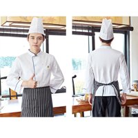 Áo Khoác đồng Phục Nam Chef Chef Dài Tay - XXL