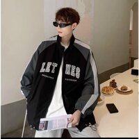 Áo khoác dù 2 lớp dài rộng y hình thời trang y hình LET HES siêu đẹp dành cho các bạn trẻ LANA FASHION - ĐEN,L