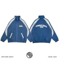 Áo khoác dù 2 lớp form rộng phối màu Gió nam nữ kiểu sơ mi, áo gió 2 lớp form rộng unisex phong cách ulzzang - Xanh dương - L duoi 55kg