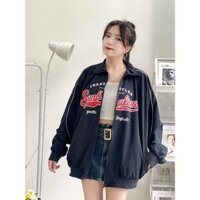 Áo Khoác Dù 2 Lớp SLC LET HES IFRAD 2022 Nam Nữ Form Rộng Nhiều Mẫu, Áo Gió Chống Nắng Kiểu Bomber - SIMBALION ĐEN - SIZE L