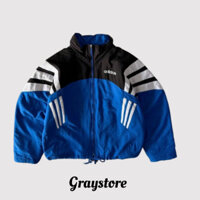 Áo Khoác dù Adidas Nam nữ Chất Dù có mũ Cao Cấp 2 Lớp Siêu Dày Dặn Phối Màu Siêu Đỉnh Chính Hãng GRAYSTORE AD01