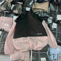 Áo khoác dù BOMBER Ulzzang Nam Nữ Thêu bage Unisex Form Rộng - Hồng,XL