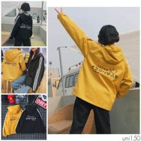 Áo khoác dù chữ nhật phối 3 sọc tay M050 - Đen