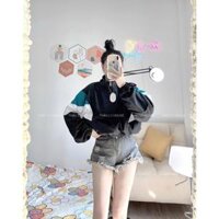 ÁO KHOÁC DÙ FORM LỬNG PHỐI MÀU SIÊU XINH DÂY KÉO KIỂU DÁNG THỜI TRANG TIỆN LỢI - ĐEN - M