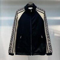 Áo Khoác Dù GUCCI Sọc Vai 2 lớp Cao Cấp Thích Hợp 4 Mùa Đa Tác Dụng, Chất dù 2 lớp cao cấp dày dặn , hàng chuẩn như hình , chuẩn from - ĐEN - L