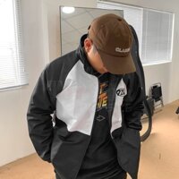Áo khoác dù JACKET khoá kéo chữ 7ZIA, áo khoác oversize hiphop phong cách Hàn Quốc (CÓ SIZE 85KG)
