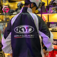 Áo Khoác Dù KYT1 Unisex Nam Nữ Chất Dù 2 Lớp Mát, Áo Khoác Bomber Cổ Đứng Phối Tay Form Rộng In Họa Tiết Chữ Ulzzang