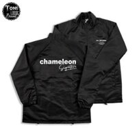 Áo Khoác Dù Local Brand CHAMELEON Jacket Mero 2 lớp dày form rộng Unisex cổ bẻ D2400L - Kèm Video Ảnh Thật - XL 70-90kg