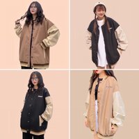 Áo khoác dù lót lưới ulzzang nam nữ - Đen,&lt;55kg