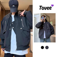 Áo Khoác Dù MERO 4 TÚI Unisex Nam Nữ Có Túi Hai Bên Ngực KD03, Áo Bomber Chất Dù Mero Cao Cấp Form Đẹp Thời Trang TOVEE