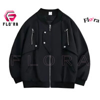 Áo Khoác Dù MERO 4 TÚI Unisex Nam Nữ Có Túi Hai Bên Ngực KD03, Áo Bomber Chất Dù Mero Cao Cấp Form Đẹp Thời Trang Flo'ra