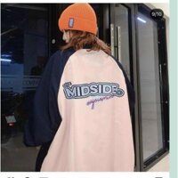 áo khoác dù MIDSIDE - áo khoác cặp đôi - Hồng xanh,L dưới 60kg