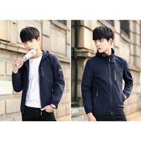 ÁO KHOÁC DÙ NAM 2 LỚP CÓ NÓN CAO CẤP AKD28-XANH ĐEN cao cấp