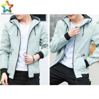 ÁO KHOÁC DÙ NAM 2 LỚP CÓ NÓN CAO CẤP AKD23-ĐEN hàng vnxk