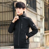 ÁO KHOÁC DÙ NAM 2 LỚP CÓ NÓN CAO CẤP-AKD28 ĐEN - ĐEN - M